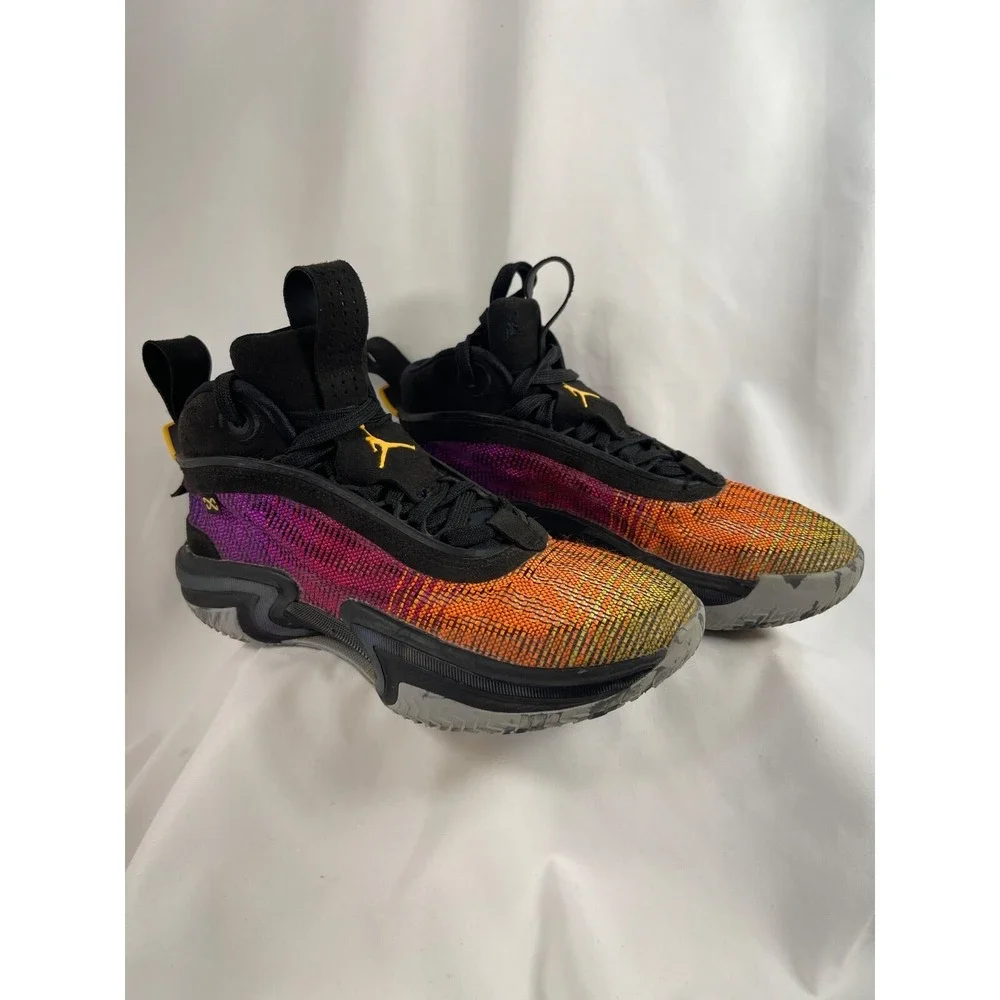 Air Jordan Nike Men's Size 5 Year of the Tiger 36 Black Orange Pink CZ2650-002